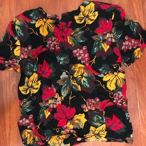 Vintage floral print top